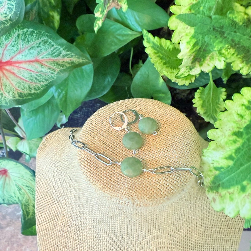Green jade set - Picture 3 of 4